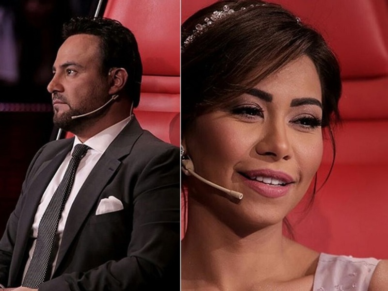 فيديو شيرين عبد الوهاب تحرض زوج إيميه صياح لضرب عاصي الحلاني